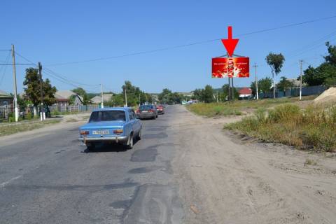 Билборд A в Солоницевке, 3х6  сел. Солоницівка біля Храму Успіння Пресвятої Богородиці-у бік Ольшан фото 1