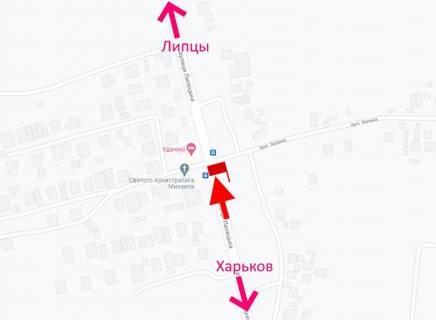 Білборд, Бігборд (Борд)  A у ,  сел. Російські Тишки-котеджне селище Удачіно-у бік сел. Липці схема