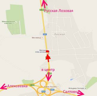 Білборд, Бігборд (Борд)  A у Харкові Харківське шосе-пост Поліції-сел. Лісне-виїзд із міста схема