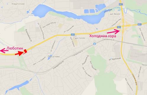 Білборд, Бігборд (Борд)  A у Пісочині Естакада4-сел.Пісочин-в'їзд у місто з боку траси Київ-Харків-Довжанський схема