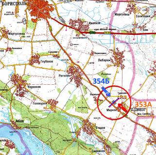 Билборд A в Київських трасах, 3х6  А/д Н-08 Бориспіль-Дніпро-Маріуполь 07, км 21+050 м, ліворуч / напрямок на Київ; АФ "Наша Ряба" (МХП); за виїздом з с.Мирне схема