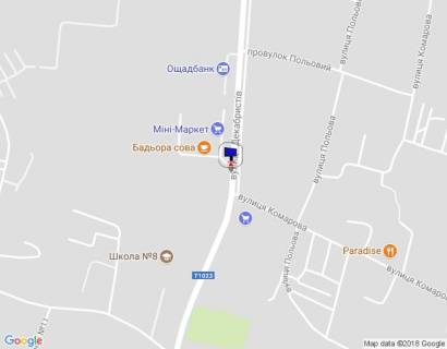 Билборд B в Василькове м. Васильків, вул. Декабристів, навпроти 220 після 2-го в'їзду на ЖК "Столичний" схема