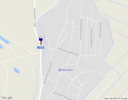 Билборд A в Пуховке с.Пухівка, вул.Деснянська, в урочище Спадщина, виїзд на Рожни схема