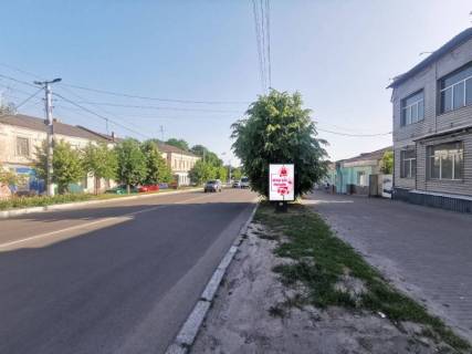 Ситилайт A в Василькове, 1,2х1,8  м. Васильків, вул. Соборна, 60, біля магазину "Фокстрот", через 70м після перехрестя з вул. Юних Комунарів, через 150м після перехрестя з вул. Шевченка та вул. Покровська, за 130м до повороту на вул. Володимирська та магазину "Сільпо" фото