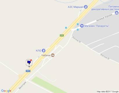 Білборд, Бігборд (Борд)  A у Чабани, 6х3  с. Чабани, траса М-05 Київ-Одеса, км 17+030 право, біля АЗС КЛО схема