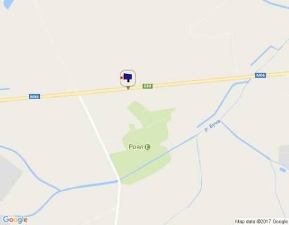 Билборд A в Київських трасах, 6х3  Траса М-06 "Київ-Чоп" (Житомир), км 42+850 ліво, через 650м після повороту на Мотижин, поворот на котеджне містечко "Німецька слобода" схема