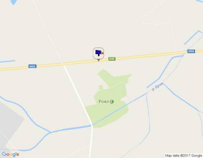 Билборд B в Київських трасах, 6х3  Траса М-06 "Київ-Чоп" (Житомир), км 42+850 ліво, за 650м до повороту на Мотижин, поворот на котеджне містечко "Німецька слобода" схема