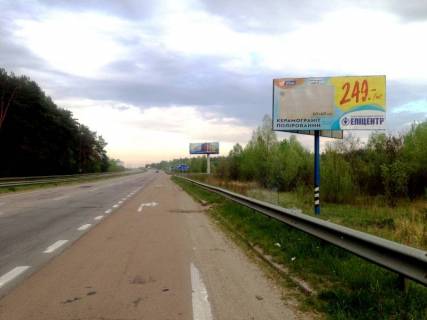 Билборд A в Бровары, 6х3  траса М-01 "Київ-Чернігів-Нові Яриловичі", км 20+000 право, об'їзд м. Бровари, через 1.3км після повороту на Броварський проспект, за 800м до повороту на вул. Анатолія Луценка та ЖК "Scandia" фото 2