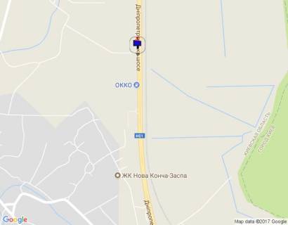 Билборд A в Київських трасах, 6х3  Дніпровське шосе, траса Н-01 "Київ-Знам'янка", км 22+320 право, ЖК "BASA Sity", за 200м до АЗС ОККО схема