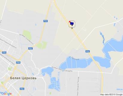 Билборд A в Белой Церкви, 6х3  траса М-05 Київ-Одеса, км 81+740 право, за 445м до повороту на с. Пісчана схема