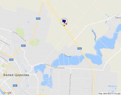 Билборд B в Белой Церкви, 6х3  траса М-05 Київ-Одеса, км 81+740 право, через 445м після повороту на с. Пісчана схема