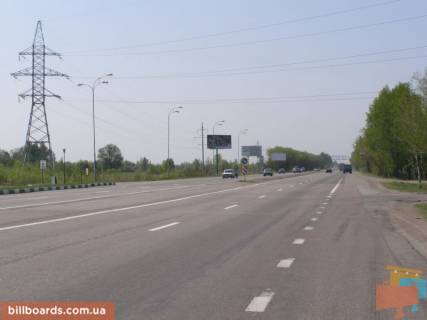 Билборд B в Калиновке, 6х3  смт. Калинівка, траса М-05 Київ-Одеса, км 33+990 ліво, заїзд на АЗС LUXWEN схема