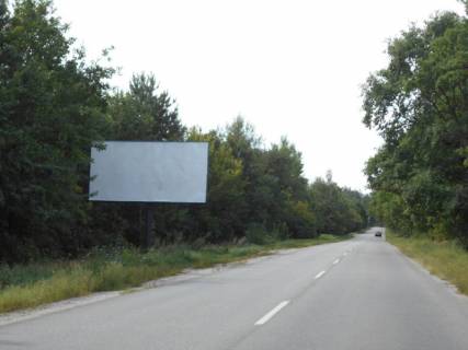 Билборд B в Украинке, 6х3  м. Українка, вул. Плютовська, км 0+800 право, початок автодороги, яка з'єднує Стару Обухівську трасу із м. Українка фото 1
