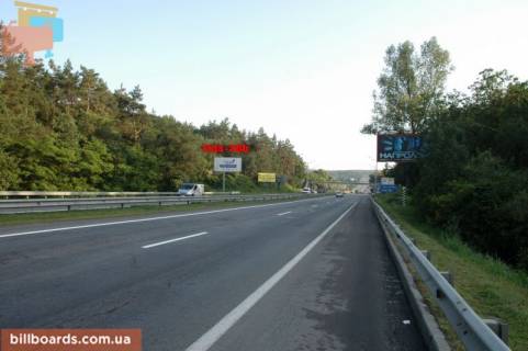 Білборд, Бігборд (Борд)  B у Віта-Поштова, 6х3  с. Віта-Поштова, траса М-05 Київ-Одеса, км 18+640 ліво, за 180м до автобусної зупинки та повороту на с. Віта-Поштова та с. Круглик схема