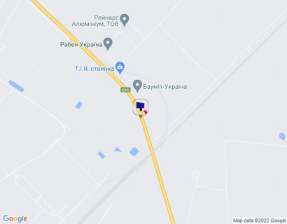 Білборд, Бігборд (Борд)  B у Калинівка, 6х3  с. Калинівка, траса М-01 "Київ-Чернігів-Нові Яриловичі", км 34+100 ліво, об'їзд м. Бровари, за 350м до Бауміт-Україна, за 700м до повороту на вул. Броварська та Рабен Україна схема