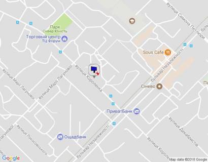 Білборд, Бігборд (Борд)  A у Бровари м. Бровари, вул. Короленка, 52, за 120м до розвилки з вул. Марії Лагунової, за 240м до ТЦ Форум, через 200м після розвилки з бульваром Незалежності схема