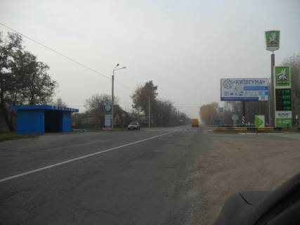 Билборд A в Бровары, 6х3  м. Бровари, вул. Олега Онікієнка, 127, біля АЗС ОККО, навпроти автобусної зупинки, розвилка з вул. Богдана Хмельницького, через 120м після повороту на вул. Прилуцька фото 1