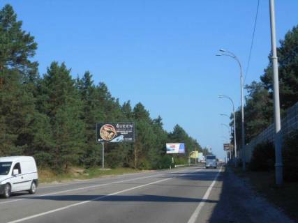 Билборд B в Козине, 6х3  Конча-Заспа, траса Р-01, км 29+300 право, за 460м до повороту на котеджне містечко "РОМАНОВО", за 350м до комплексу "Сезони SPA" та ресторану "Giardino", через 150м після ресторану "ТАНДИР" фото 1