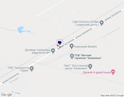 Билборд A в Калиновке, 6х3  смт. Калинівка, вул. Залізнична, через 1,5км після повороту на автошлях Т-1038 та АЗС МОТТО, через 980м після АЗС MARSEL, за 2,4км до виїзду на трасу М-05 Київ-Одеса схема