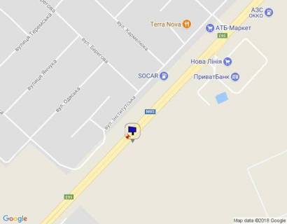 Білборд, Бігборд (Борд)  A у Гатному, 6х3  с. Чабани, траса М-05 Київ-Одеса, км 14+365 ліво, після ЖК Атріа Сіті, після представництва REHAU, за 250м до АЗС SOCAR, за 300м до Нової Лінії та магазину АТБ, через 500м після вул. Машинобудівників, верх схема