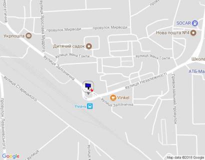 Білборд, Бігборд (Борд)  A у Умані, 6х3  м. Умань, вул. Залізнична, навпроти будинку 4, біля залізничного вокзалу, біля автобусної зупинки, через 40м после качана вул. Незалежності схема