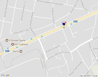 Билборд B в Бровары, 6х3  м. Бровари, вул. Київська, 60, навпроти автобусної зупинки, за 310м до перехрестя з вул. Євгенія Зеленського схема