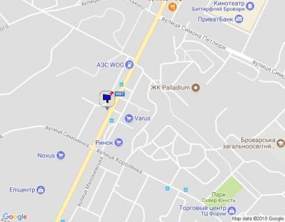 Билборд A в Бровары, 6х3   м. Бровари, вул. Київська, навпроти автобусної зупинки та магазину "Varus", заїзд на ринок, через 100м після повороту до магазину "АТБ", через 175м після АЗС "WOG", через 195м після повороту на вул. Василя Стефаника, за 140м до повороту на вул. схема