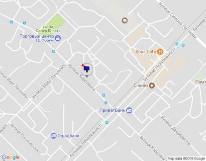 Билборд B в Бровары, 6х3  м. Бровари, вул. Чорних Запорожців, 52, через 120м після розвилки з вул. Марії Лагунової, через 240м після ТЦ Форум, за 220м до повороту на бульвар Незалежності схема