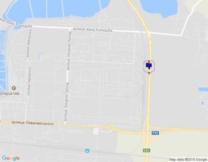 Билборд A в Белой Церкви, 6х3  м. Біла Церква, траса М-05 Київ-Одеса, км 85+975 право, через 795м після повороту на вул. Івана Кожедуба, за 820м до розв'язки та повороту на вул. Леваневського, низ схема