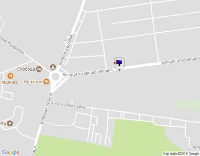 Билборд A в Умане, 6х3  м. Умань, вул. Інтернаціональна, навпроти будинку 29, за 420м до повороту на вул. Інститутська, через 360м після розв'язки з вул. Комарова та вул. Київська схема