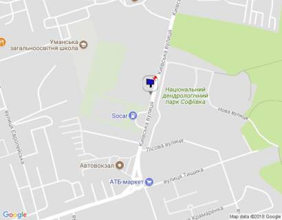 Білборд, Бігборд (Борд)  A у Умані, 6х3  м. Умань, вул. Київська, за 60м до АЗС SOCAR, за 200м до повороту на вул. Лісова, через 125м после повороту на вул. Нова, низ схема