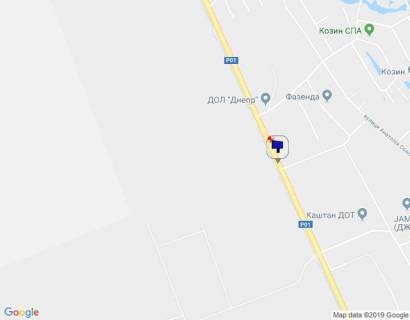 Билборд A в Козине, 6х3  Конча-Заспа, траса Р-01, км 32+150 право, поворот на с. П'ятихатки (вул. Анатолія Солов'яненка), через 150м після автобусної зупинки схема