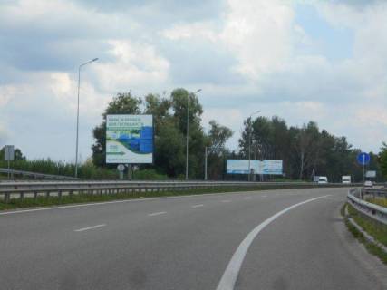 Билборд B в Обухове, 6х3  Дніпровське шосе, траса Н-01 "Київ-Знам'янка", км 43+100 право, розв'язка на м. Обухів та м. Українка, виїзд з м. Обухів в сторону м. Київ, верх фото 1