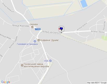 Билборд A в Пуховке с. Пухівка, вул. Леніна, навпроти №34  схема