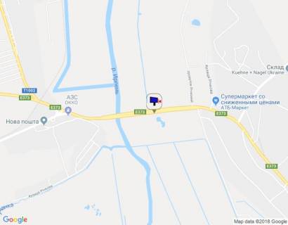 Билборд B в Ирпене м. Ірпінь, траса М-07, км 22+975 ліво, міст через р. Ірпінка, 775м до розвилки Ірпінь-Гостомель-Буча, ЖК "Гостомель Резіденс", низ схема