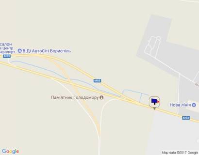 Билборд B в Борисполе, 6х3  м. Бориспіль, бориспільська траса, траса М-03 "Київ-Харків", км 34+100 право, виїзд з Борисполя, через 250м після магазину Епіцентр, через 600м після АЗС WOG схема