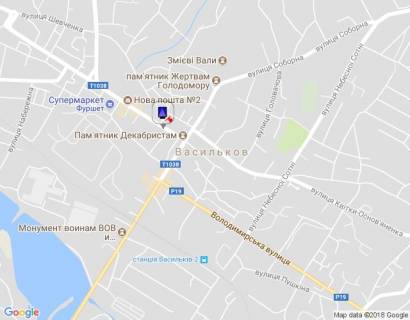 Ситилайт B в Василькове, 1,2х1,8  м. Васильків, вул. Грушевського, 7 (вхід в АТБ маркет) схема