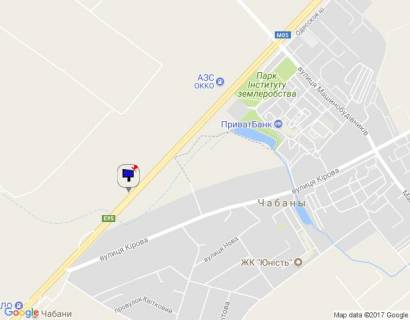 Білборд, Бігборд (Борд)  A у Чабани, 6х3  с. Чабани, траса М-05 Київ-Одеса, км 16+090 право, навпроти АЗС UPG, через 710м після АЗС ОККО, за 240м до АЗС Marshal, верх схема