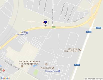 Білборд, Бігборд (Борд)  B у Глевасі, 6х3  смт. Глеваха, траса М-05 Київ-Одеса, км 27+250 право, виїзд з вул. Київська на Одеську трасу, автобусна зупинка, через 310м після АЗС Укрнафта, за 760м до розв'язки на м. Васильків, верх схема