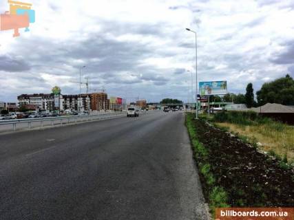 Билборд A в Ходосовке, 6х3  Дніпровське шосе, траса Н-01 "Київ-Знам'янка", км 23+750 ліво, за 100м до повороту на с. Ходосівку та АЗС UPG, навпроти ТЦ "МегаМаркет" фото 1