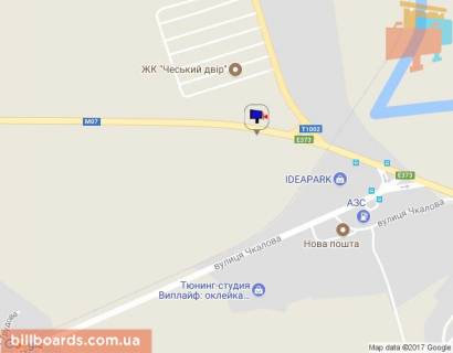 Білборд, Бігборд (Борд)  B у Ірпені, 6х3  м. Ірпінь, траса М-07 "Київ-Ковель", км 23+950 ліво, вул. Свято-Покровська, 30А, розвилка Ірпінь-Гостомель-Буча,  в'їзд у Бучу, низ схема