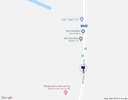 Билборд B в Василькове, 6х3  м. Васильків, вул. Декабристів, навпроти 344, перед АЗС МОТТО, після медичного центра UBI схема