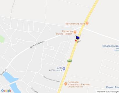 Билборд A в смт. Глеваха смт. Глеваха, траса М-05 Київ-Одеса, км 24+435 ліво, за 60м до автобусної зупинки та 240м до повороту на с. Зайцев схема