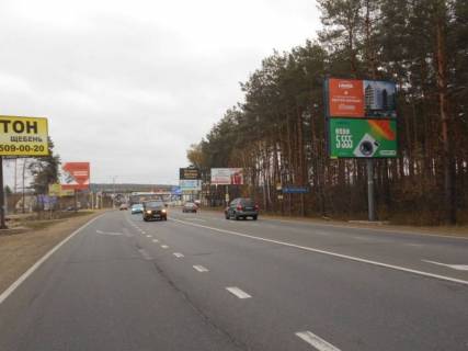 Билборд A в Ирпене м. Ірпінь, траса М-07, км 23+950 ліво, вул. Свято-Покровська, 30А, розвилка Ірпінь-Гостомель-Буча, перед поворотом на Ірпінь, верх фото 1