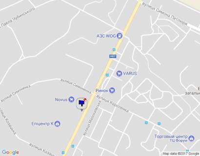 Билборд A в Бровары, 6х3   м. Бровари, вул. Київська, навпроти будинку 310, біля магазину "Епіцентр" та магазину "Novus", за 50м до автобусної зупинки, за 255м до повороту на вул. Козацька, за 500м до повороту до ЖК "Лісовий квартал", через 100м після повороту на вул. Василя схема