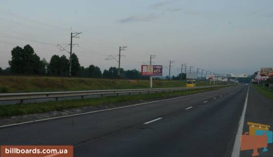 Билборд B в Київських трасах, 6х3  Дніпровське шосе, траса Н-01 "Київ-Знам'янка", км 21+850 ліво, через 1км після повороту на с. Лісники фото 1