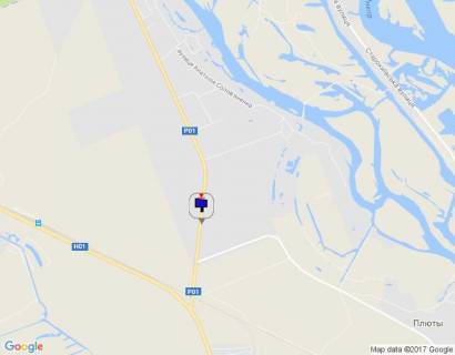 Билборд B в Козине, 6х3  Конча-Заспа, траса Р-01, км 34+900 ліво, поворот на с. Плюти схема