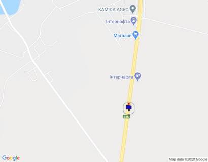 Білборд, Бігборд (Борд)  B у Київських трасах, 6х3  траса М-05 Київ-Одеса, км 97+800 ліво, АЗС, через 635м після повороту на с. Одноріг, за 805м до повороту на с. Черкас схема