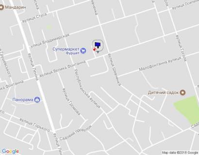 Білборд, Бігборд (Борд)  B у Умані м. Умань, вул. Велика Фонтанна, 37, біля магазину Фуршет, стоянка магазину Фокстрот, навпроти ПриватБанку, за 75м до повороту на вул. Шевченка, через 150м після повороту на вул. Республіканська, 4-й справа наліво схема