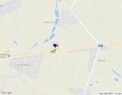 Билборд A в Мрії, 6х3  с. Мрія, траса М-06 "Київ-Чоп" (Житомир), км 30+100 право, через 450м після "Camper group" схема